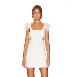 likely mini taliah dress in white